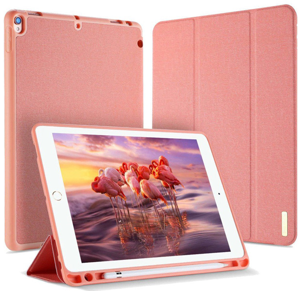 Розовый чехол-книжка для iPad Air 3 / Pro 10.5 Dux Ducis Domo Series with Pencil Slot
Розовый чехол-книжка для iPad Air 3 / Pro 10.5 Dux Ducis Domo Series with Pencil Slot
