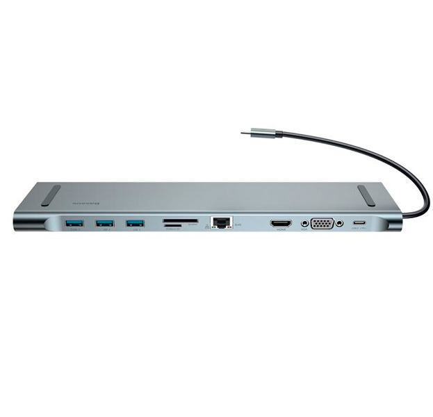 Переходник-подставка для Macbook Baseus Type C to 3хUSB3.0/SD/TF/HDMI/Type C/Ethernet/VGA/AUX
Переходник-подставка для Macbook Baseus Type C to 3хUSB3.0/SD/TF/HDMI/Type C/Ethernet/VGA/AUX