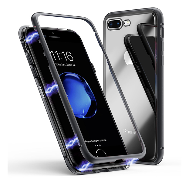 Чехол-накладка для iPhone 7/8 Plus Maibake 360 Magnet Glass Case Black, Прозрачный
Чехол-накладка для iPhone 7/8 Plus Maibake 360 Magnet Glass Case Black, Прозрачный