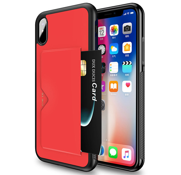 Красный чехол для iPhone XS Max Dux Ducis Pocard Series
Красный чехол для iPhone XS Max Dux Ducis Pocard Series