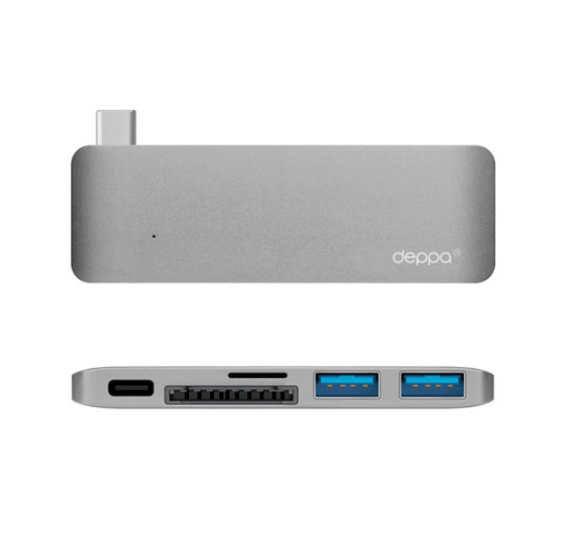 Графитовый переходник для Macbook Deppa USB Type C to USB 3.0/micro SD card/SD card
Графитовый переходник для Macbook Deppa USB Type C to USB 3.0/micro SD card/SD card