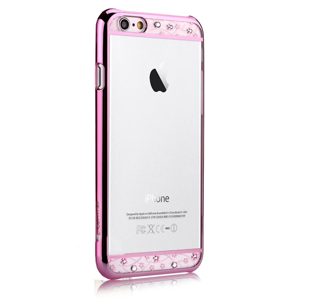 Прозрачный чехол со стразами для iPhone 6/6S Comma Crystal Bling Rose Pink, Розовый
Прозрачный чехол со стразами для iPhone 6/6S Comma Crystal Bling Rose Pink, Розовый