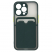 Цвет изображения Чехол для iPhone  13 Pro с отделением для карт Bubble Slim Case зеленый/салатовые кнопки