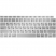 Цвет изображения Серебристая силиконовая накладка на клавиатуру для Macbook Air 13 2018 - 2019 (US)