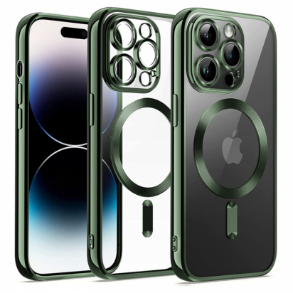 Цвет изображения Чехол для iPhone 13 Pro Max Metal Magnet Case Green