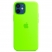 Цвет изображения Чехол для iPhone 12 mini Silicone Case неоново-зеленый