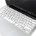 Цвет изображения Белая силиконовая накладка на клавиатуру для Macbook Air/Pro 13/15 (US)