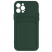 Цвет изображения Чехол для iPhone 12 Pro с отделением для карт Card Case зеленый/оранжевые кнопки