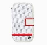 Белый кожаный чехол для Samsung Galaxy S3 Zenus Prestige Toscana Sports Flap