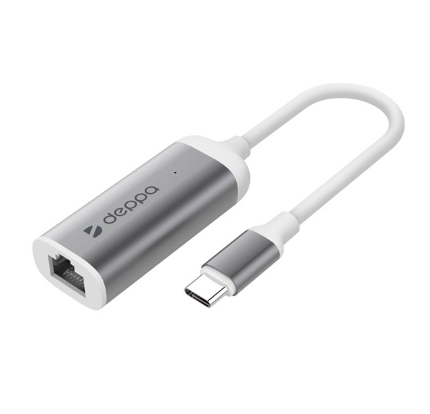

Переходник USB Type C to Ethernet Deppa