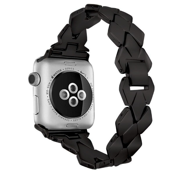 

Черный металлический ремешок для Apple Watch 38/40 mm Braid Band