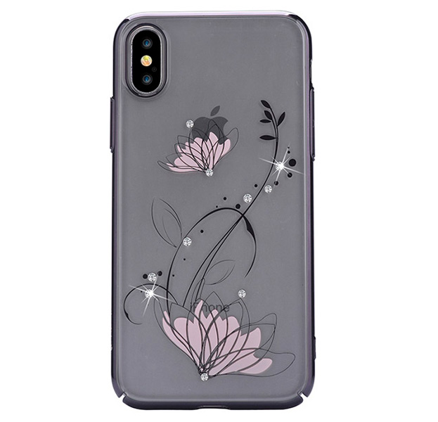 

Чехол-накладка для iPhone X/XS Devia Crystal Lotus Black, Черный