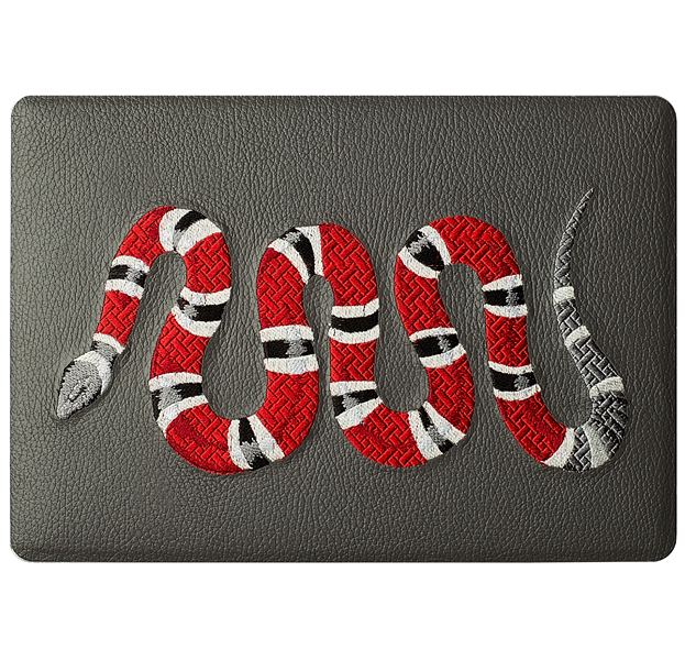 

Кожаная наклейка для Macbook Pro 13(2016-2018) Glueskin Serpente, Серый