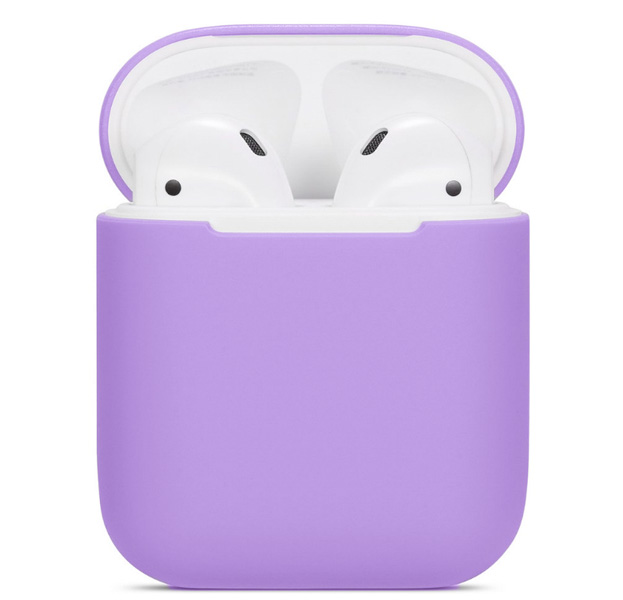 

Светло-фиолетовый силиконовый чехол для Apple AirPods Case Protection