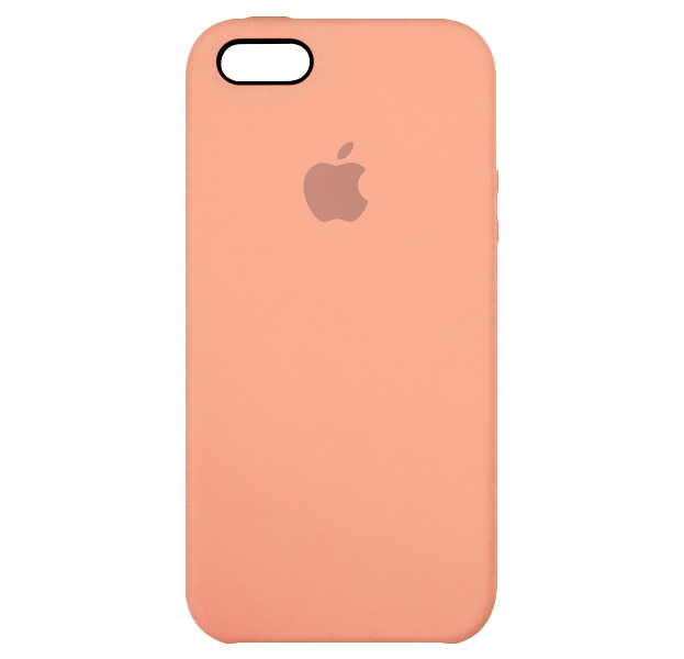 

Персиковый силиконовый чехол для iPhone 5/5S/SE Silicone Case, Оранжевый
