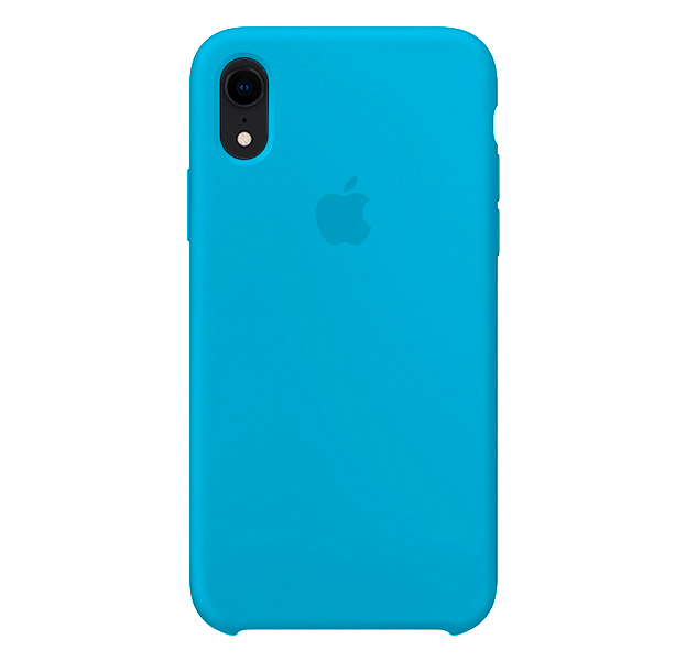 

Голубой силиконовый чехол для iPhone XR Silicone Case