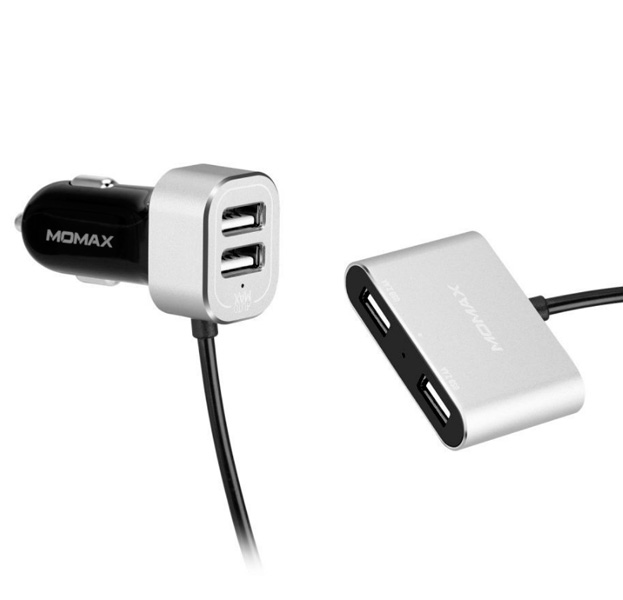

Автомобильное зарядное устройство Momax UC6 With USB Extension Hub