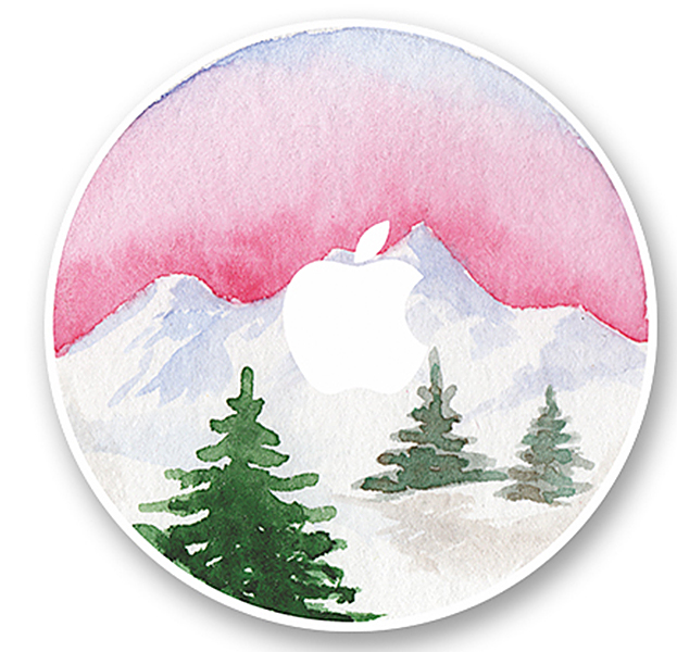 

Наклейка для Macbook "Зимний рассвет"