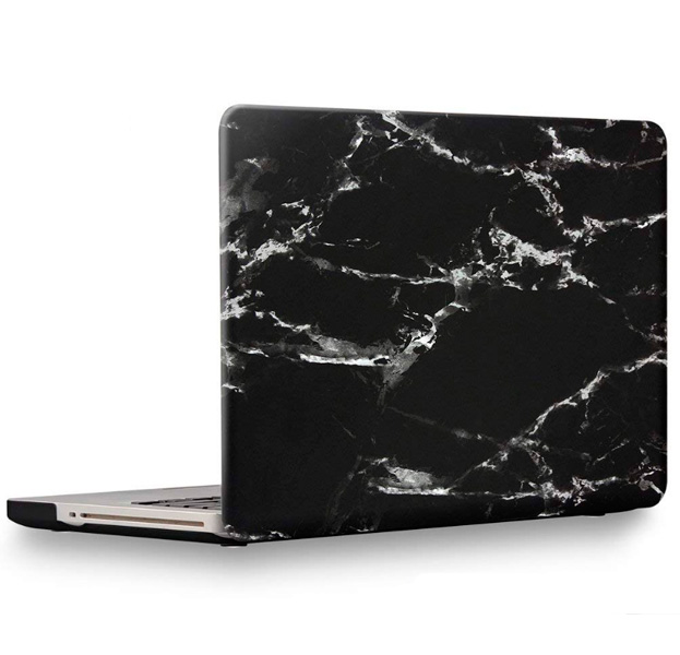

Пластиковая накладка с картинкой для Macbook Pro 13" Marble White/Black, С рисунком