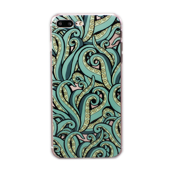 

Чехол-накладка для iPhone 7/8 Plus "Octopus", Зеленый