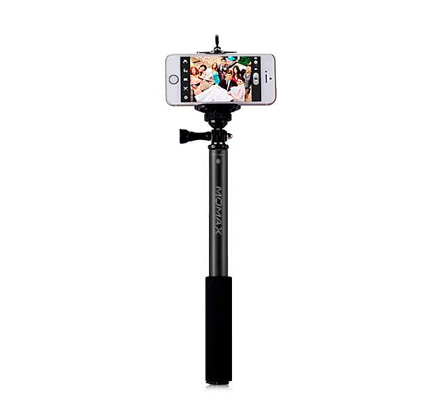 

Черный штатив Monopod для смартфонов Momax Bluetooth Selfie Pod