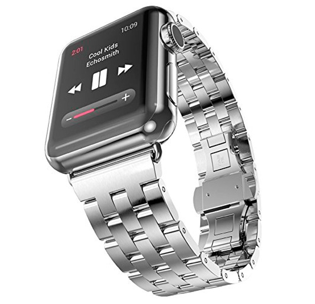 

Металлический ремешок для Apple Watch 42/44 mm 5-Bead Metal Band Silver