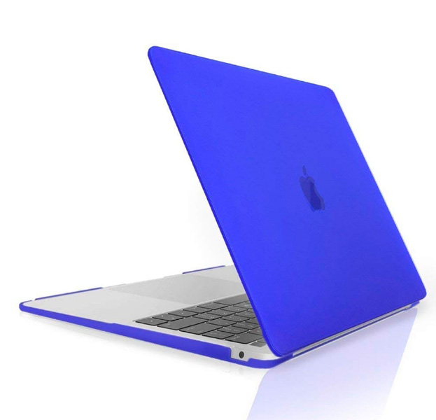 

Синяя пластиковая накладка для Macbook Air 13 2018 Hard Shell Case