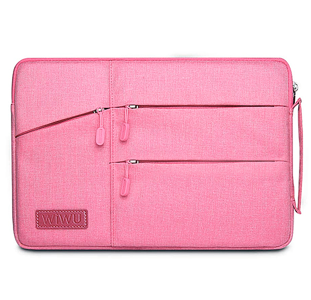 

Розовая сумка для Macbook Air/Pro 13 Wiwu Pocket Sleeve, Розовый