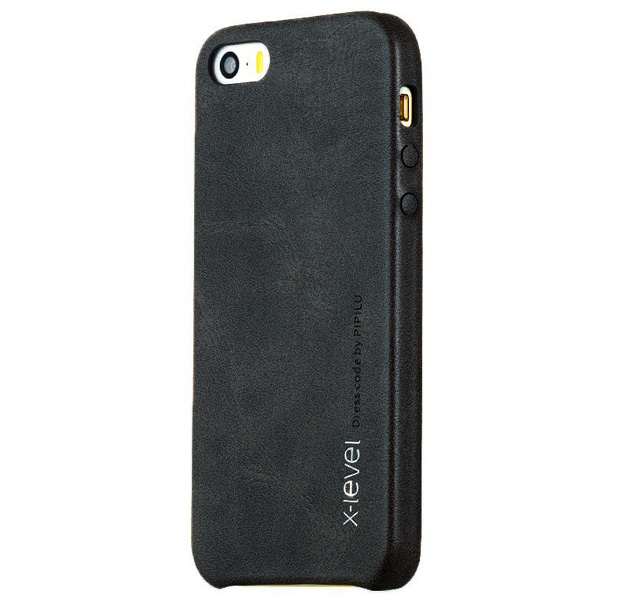 

Серый чехол-накладка для iPhone 5/5S/SE X-Level Vintage