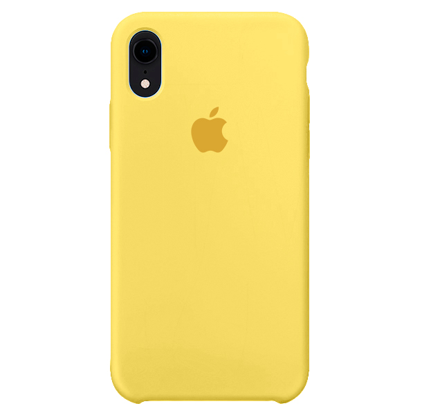 

Желтый силиконовый чехол для iPhone XR Silicone Case