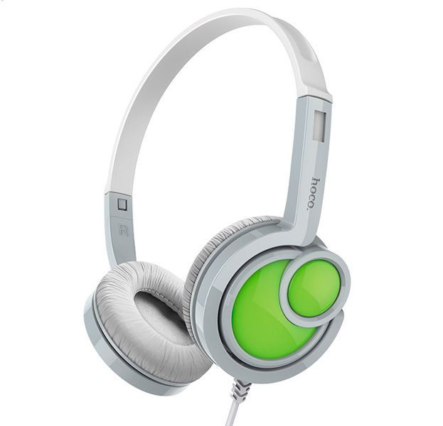 

Серые накладные стереонаушники Hoco W17 Delightful Headphones