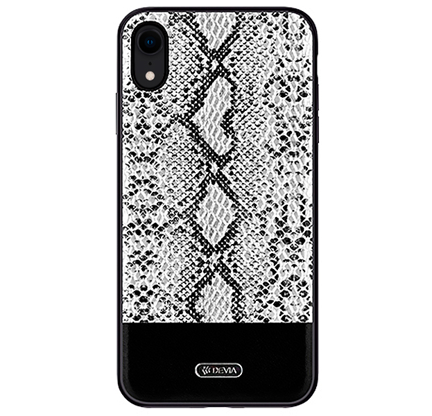 

Чехол-накладка для iPhone XR Devia Python Series Case Black, Белый