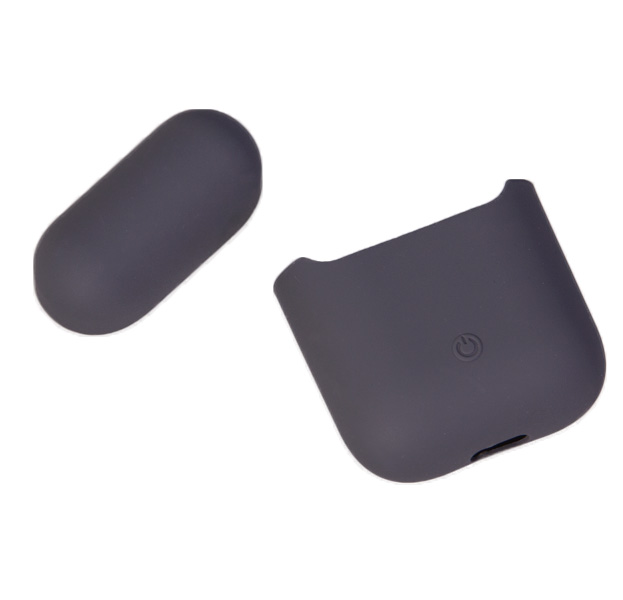 

Серый силиконовый чехол для Apple AirPods Soft-touch Case