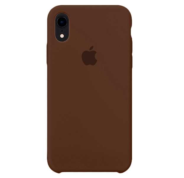 

Коричневый силиконовый чехол для iPhone XR Silicone Case