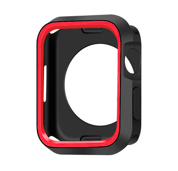 

Черный силиконовый чехол для Apple Watch 44 mm Devia Dazzle Series Protective Red