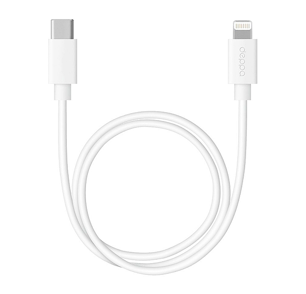 

Белый кабель USB Type-C/Lightning Deppa 1.2m