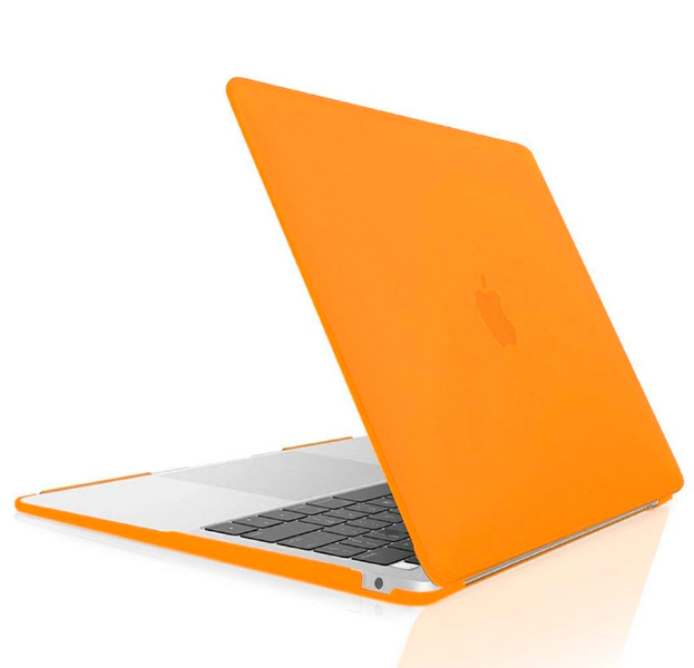 

Оранжевая пластиковая накладка для Macbook Air 13 2018 Hard Shell Case