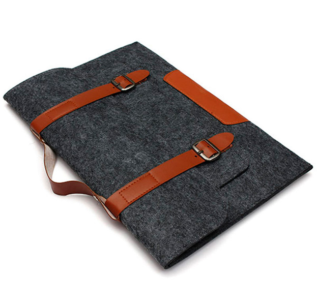 

Темно-серый чехол-сумка для Macbook Air/Pro 13 Felt Pouch Case