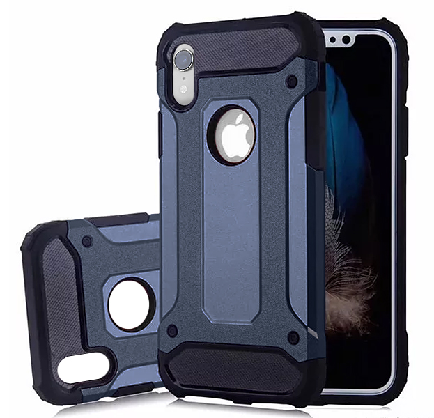 

Синий противоударный чехол для iPhone XR Fashion Case, Комбинированный
