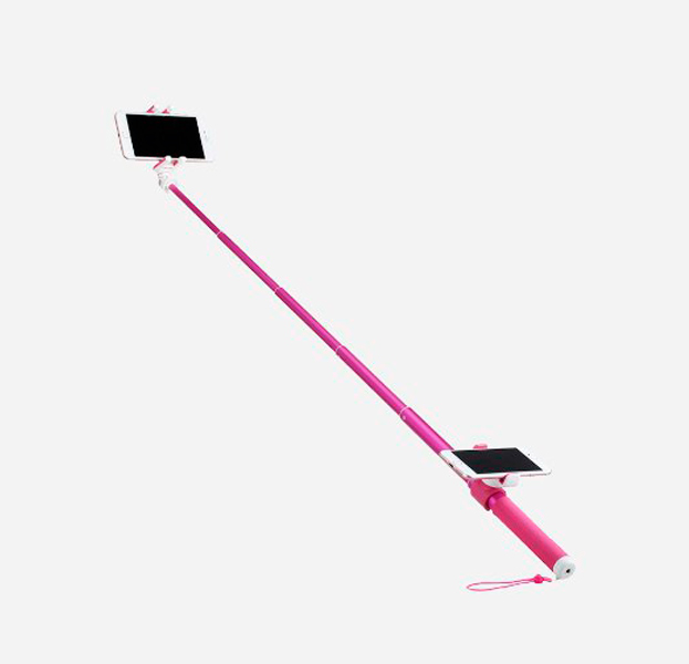

Монопод с Bluetooth-кнопкой Momax Selfie Hero Duo 100 см Pink
