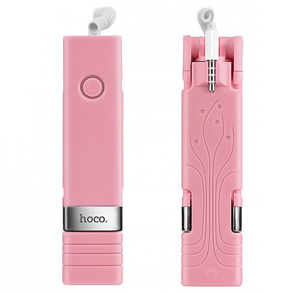 

Розовый монопод Hoco K3 Selfiestick