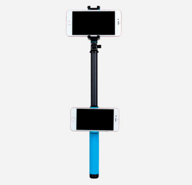 

Монопод с Bluetooth-кнопкой Momax Selfie Hero Duo 100 см Blue