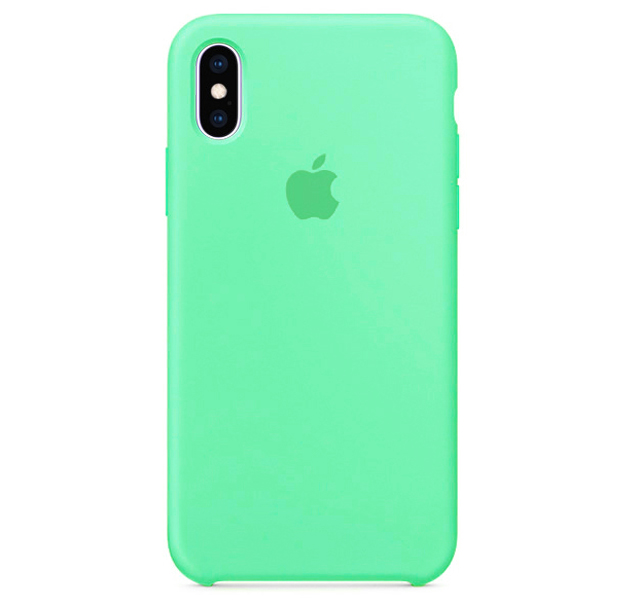 

Силиконовый чехол цвета зеленого яблока для iPhone X/XS Silicone Case, Зеленый