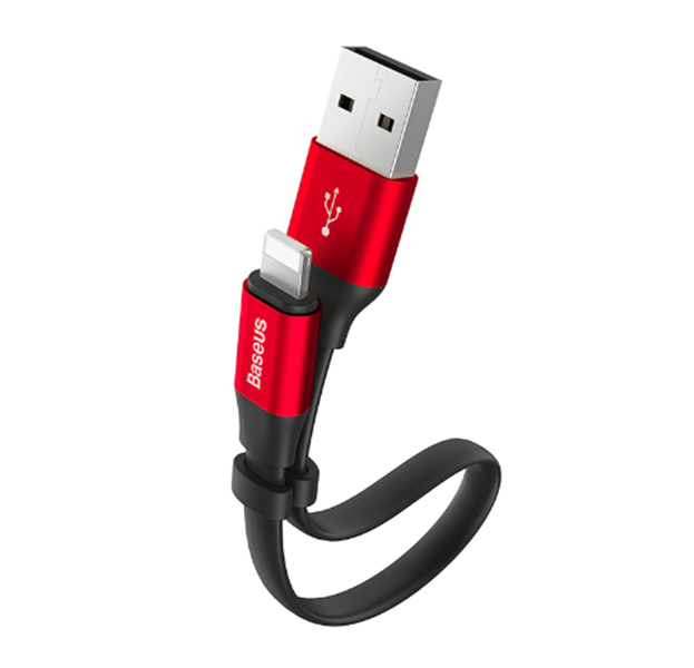 

Красный USB-кабель Lightning Baseus 23см