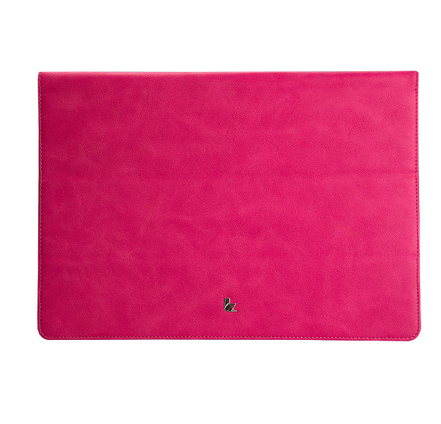 

Розовый кожаный чехол для Macbook Air 13" JisonCase Sleeve Pouch Shell