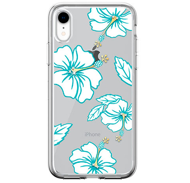 

Чехол-накладка для iPhone XR Devia Blossom Crystal Series Case Green, С рисунком
