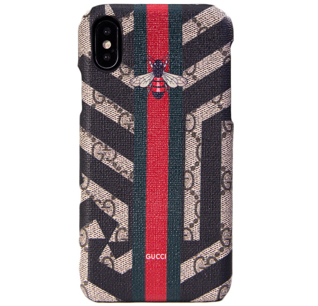 

Чехол-накладка для iPhone X/XS Fabric Collection Bee, С рисунком