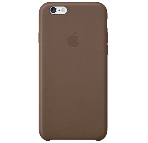 

Кофейный кожаный чехол для iPhone 6/6S Leather Case, Коричневый