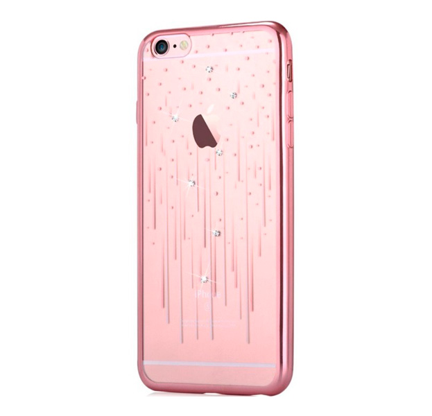 

Прозрачный силиконовый чехол для iPhone 6/6s Devia Crystal Meteor Rose Gold