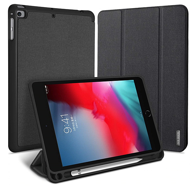 

Черный чехол-книжка для iPad Mini 5 Dux Ducis Domo Series with Pencil Slot